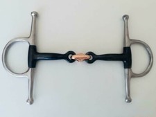 Full Cheek Sweet Iron Double Jointed Snaffle Bit with Copper Lozenge (P&P Free)