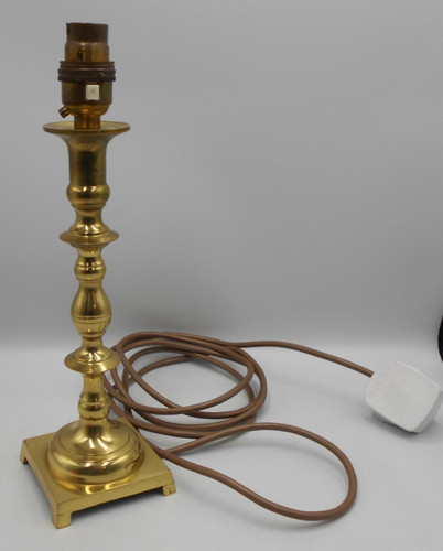 Vintage cast brass lamp - vintage,