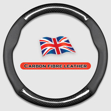 FOR MERCEDES E CLASS W211 2002-2009 Carbon Fibre Steering Wheel Cover Round 15''