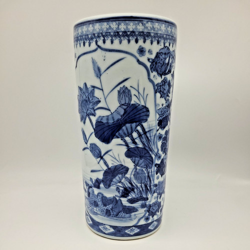 Vintage oriental chinese blue - vintage,