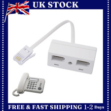 BT Plug to Dual UK Telephone
