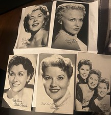 Signed Lot Of 5 Penny Arcade Machine Cards Carson, Lee, Page, Sherwood, Mcguires