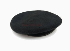 New Black  Maroon Green Beret 100% Wool Leather Banded All sizes ( British army