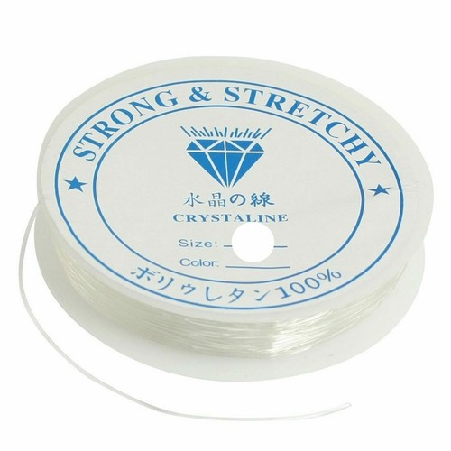 Clear nylon beading elastic - clear,