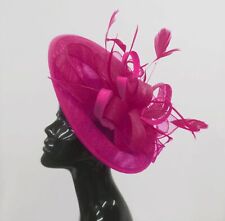 Big Saucer Sinamay On Headband Fascinator Wedding Ladies Ascot Hat