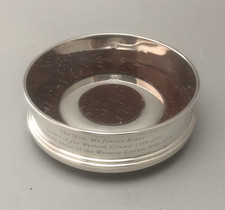 Vintage Silver WIne Coaster