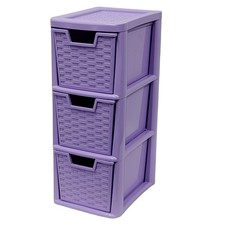 Medium Lilac Rattan Drawer