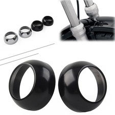 2pcs Chrome Aluminum Fork Cap