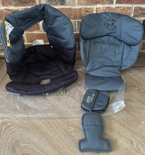 ⭐️ Mamas & Papas CYBEX ATON 4 Twilight Blue Car Seat Cover & Harness Pads NEW ⭐️