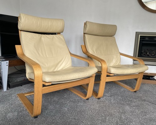 Ikea poang chairs faun - ikea, faun/beige