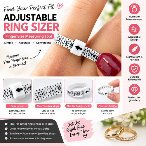 Ring sizer gauge - uk,