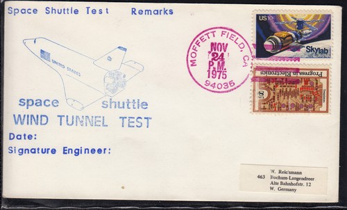Space shuttle wind tunnel test - wind,