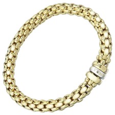 Fope Bracelet Flex It Endless 750 White and Yellow Gold
