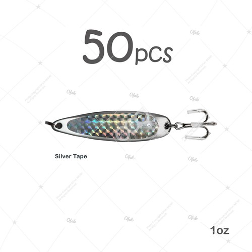 50pcs 1oz silver tape - 1oz, fishing
