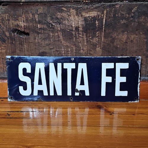Antique enamel sign - antique, fe