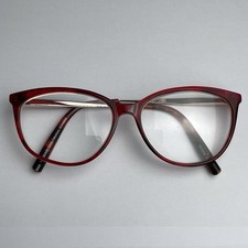 Osiris Eyeglasses Glasses Frames Red Oval Cat Eye FullRim 54-15-140 MPN 30744066