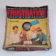 Vintage Frustration Board Game 1965 Peter Pan England Complete Pop-o-matic