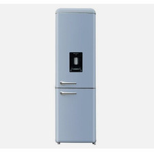 FRIGORIFERO FRIGO VINTAGE RETRO' AZZURRO DOPPIA PORTA 247 LT CONGELATORE 190 cm