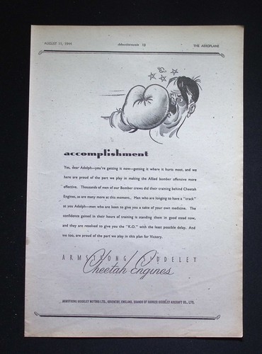 Original 1944 advert armstrong - advert,