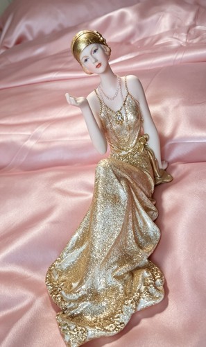 Justina art deco lady figurine - justina,