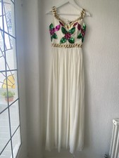 OFF WHITE MAXI DRESS SEQUINS