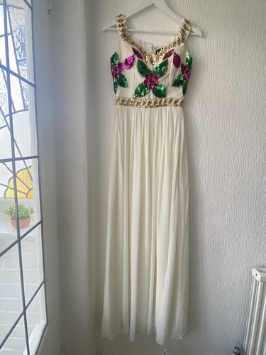 Off white maxi dress - off,