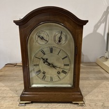 ANTIQUE WINTERHALDER HOFMEIER WESTMINSTER CHIMING CLOCK 14” TALL GOOD CONDITION