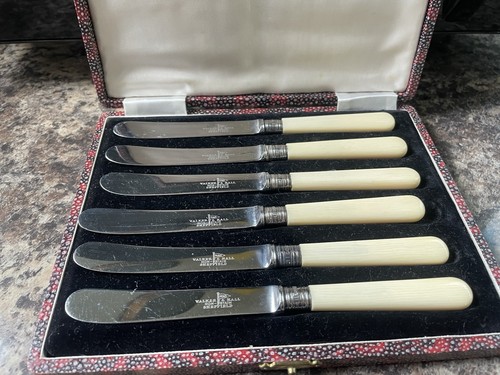 Vintage set faux bone - 6,