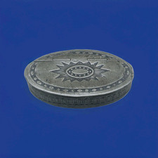 Antique Pewter Snuff Box –