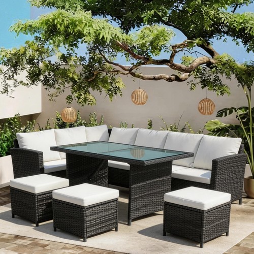 9seater rattan corner - 9seater,