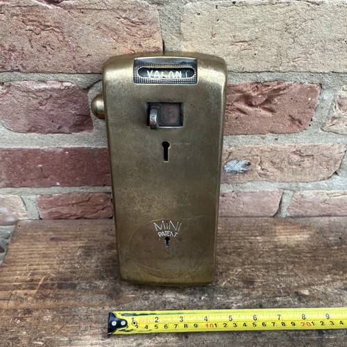 Vintage brass public toilet - brass,