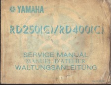 YAMAHA RD250 C,RD400 C,1976 ORIGINAL FACTORY WORKSHOP MANUAL
