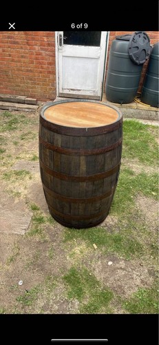 Oiled oak whsikey barrel pub - oak,