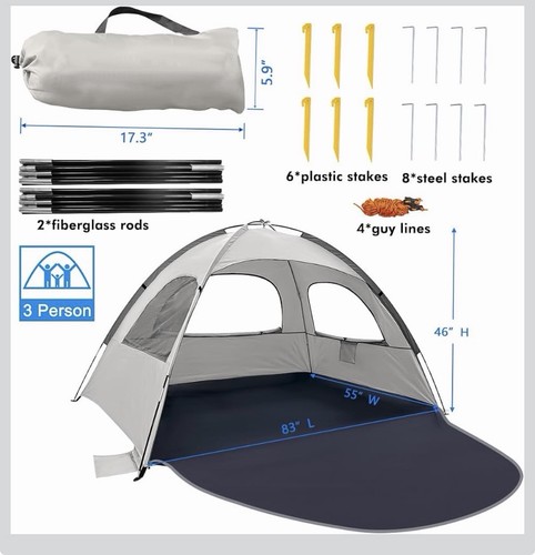 Whitefang beach tent - tent, 3