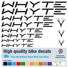 Whyte new Italic bike decals
