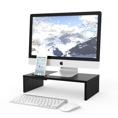 Modern wood monitor stands - wood,