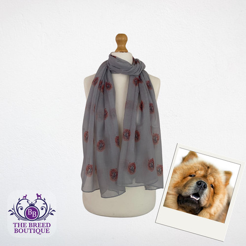 Chow scarf ladies - scarf, dog
