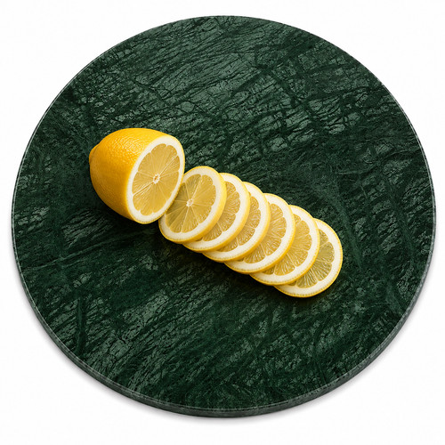 Green marble chopping - marble, board