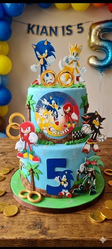 Sonic the hedgehog cake - hedgehog,