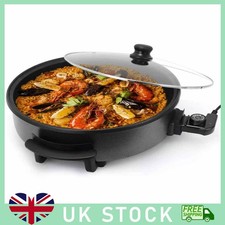 Electric Pizza Pan Frying Pan Meal Maker Skillet Extra Large 42CM Safe