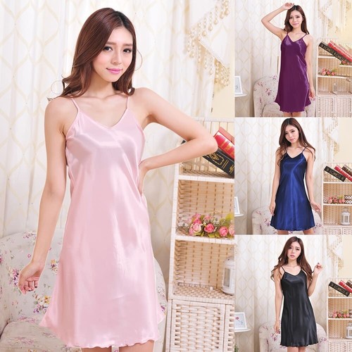 Women sexy satin chemise - sexy,