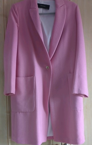 Zara pink coat never worn - zara, worn.size