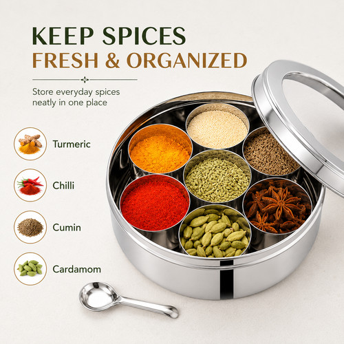 Masala dabba authentic - masala, |