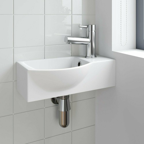 Cloakroom wall hung basin - cloakroom,