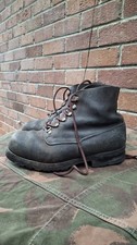 Swiss Army Mountain Boots, Vintage, Size 9uk, Eu43, BLACK LEATHER
