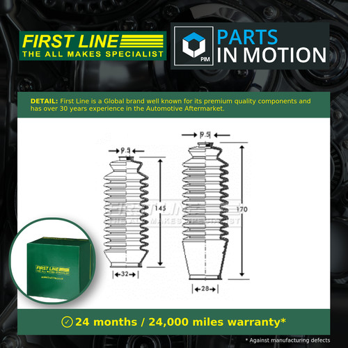 Steering rack boot fits toyota - rack,