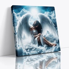 Beautiful Angel Sat In Clouds