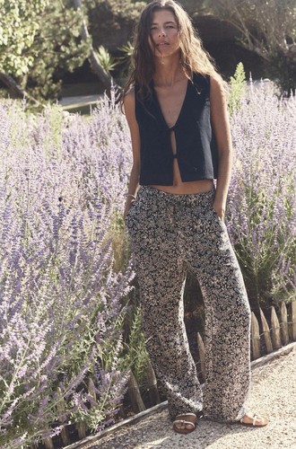 Zara printed palazzo - zara,