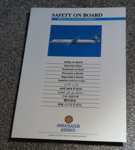 Ambassador airways boeing - x,
