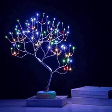 50cm Bonsai Twig Tree Birch 108 LED Light B/O Tabletop Lamp Christmas Home Decor